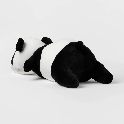 Panda Weighted Plush Kids' Throw Pillow White/Blush - Pillowfort™ - Image 2