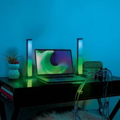 2pk Teen LED Light Bars With Sound React Novelty Table Lamp - West & Arrow