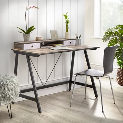 Tucker Desk Black/Driftwood - Buylateral