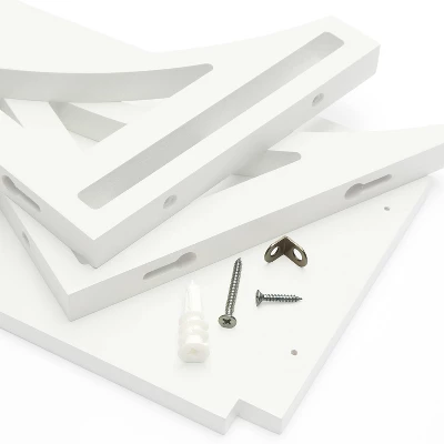 36" Topsy Turvey 2 In 1 Kids' Shelf With Brackets For Underneath Or Facing Upward White - InPlace - Image 6