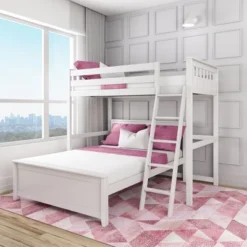 Max & Lily L-Shaped Twin Over Full Bunk Bed