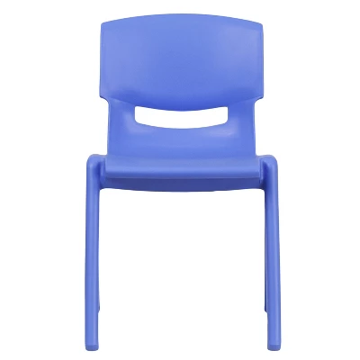 Emma And Oliver 5 Pack Plastic Stackable School Chair With 13.25" Seat Height - Image 9