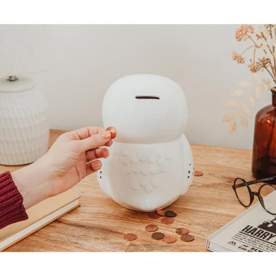 Silver Buffalo Harry Potter Chibi Hedwig 8-Inch Figural Coin Bank Storage | Toynk Exclusive - Image 4