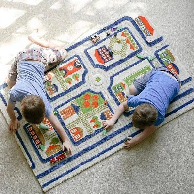 39"x59" Traffic Blue 3D Play Rug - IVI - Image 13