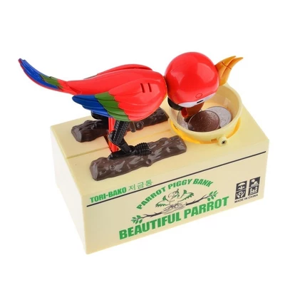 Ready! Set! Play! Link Parrot Bird Coin Saving Bank, Money Box For Girls & Boys - Image 4