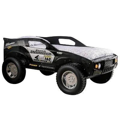 Twin Hemmer Speed Offroad Bed With Led Light Black - HOMES: Inside + Out - Image 11