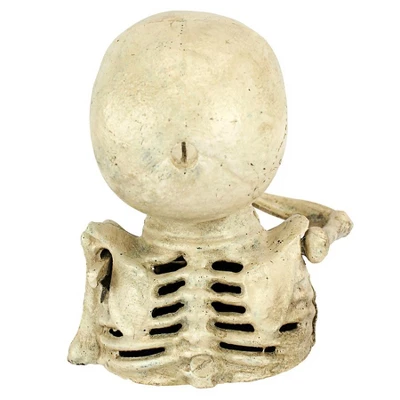 Design Toscano Bugged-Out Hungry Skeleton Cast Iron Mechanical Coin Bank - Image 5