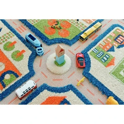 39"x59" Traffic Blue 3D Play Rug - IVI - Image 5