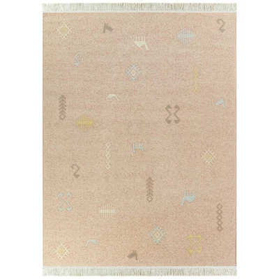 Chana Tribal Flatweave Kids' Rug Pink - Balta Rugs - Image 5