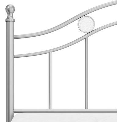 Full Vivian Metal Platform Bed Silver - Hillsdale Furniture - Image 6