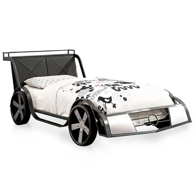 Wapiti Racer Car Youth Bed Silver/Gun Metal - MiBasics - Image 5