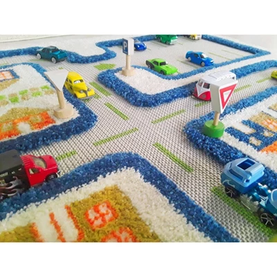 39"x59" Traffic Blue 3D Play Rug - IVI - Image 8