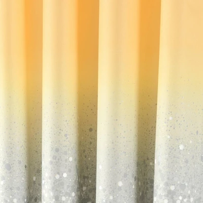 52"x84" Set Of 2 Glitter Ombre Metallic Print Window Curtain Panels - Lush Décor - Image 3