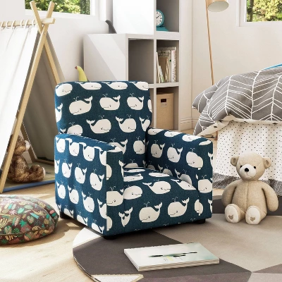 Nuea Whale Kids' Chair Navy - HOMES: Inside + Out
