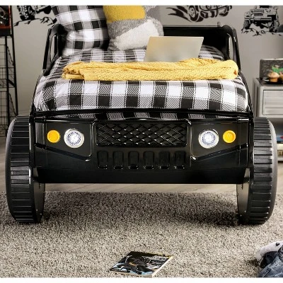 Twin Hemmer Speed Offroad Bed With Led Light Black - HOMES: Inside + Out - Image 2