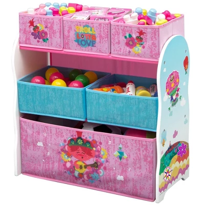 Disney Trolls World Tour Design And Store 6 Bin Toy Organizer - Delta Children - Image 6