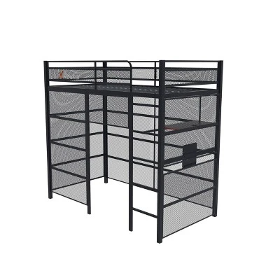 Twin Battle Den Gaming Bunk Bed With TV Mount Black - X Rocker - Image 9