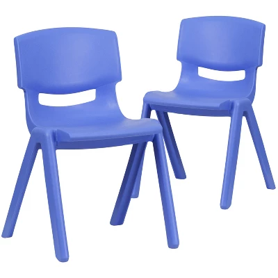 Flash Furniture 2 Pack Plastic Stackable School Chair With 13.25" Seat Height - Image 13