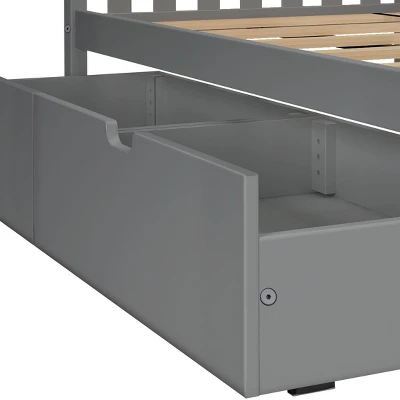 Max & Lily Twin Over Full Bunk Bed With Under Bed Storage Drawers - Image 3