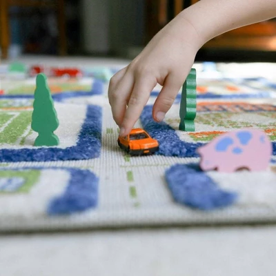 39"x59" Traffic Blue 3D Play Rug - IVI - Image 6