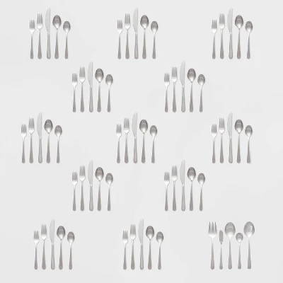 65pc Harrington Flatware Set Silver - Threshold™ - Image 3