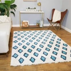 Avery Diamonds Shag Kids' Rug - Balta Rugs