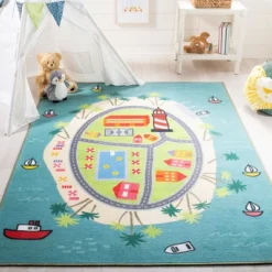 Kids Playhouse KPH202 Power Loomed Area Rug - Safavieh