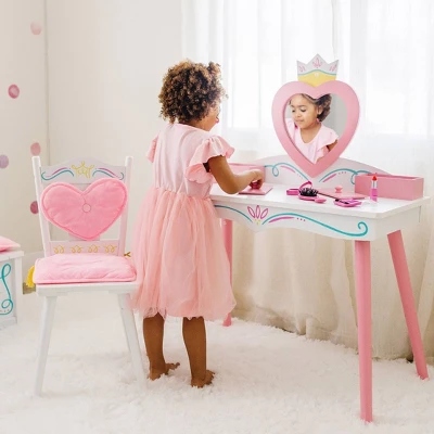 Princess Vanity Table And Chair Set - WildKin