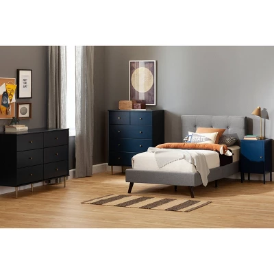 Dylane 2-Drawer Nightstand Navy - South Shore - Image 2