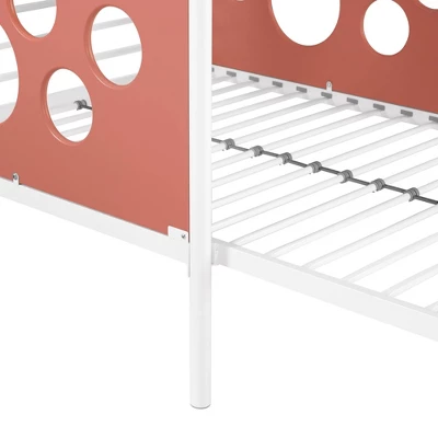 Twin Modern Cut-Out L-Shaped Metal Bunk Bed - Saracina Home - Image 4