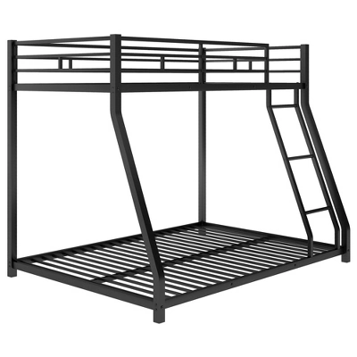 Twin Over Full Metal Floor Bunk Bed With Ladder-ModernLuxe - Image 6