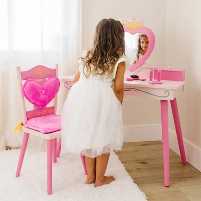Princess Vanity Table And Chair Set - WildKin - Image 4