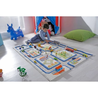 39"x59" Traffic Blue 3D Play Rug - IVI - Image 11
